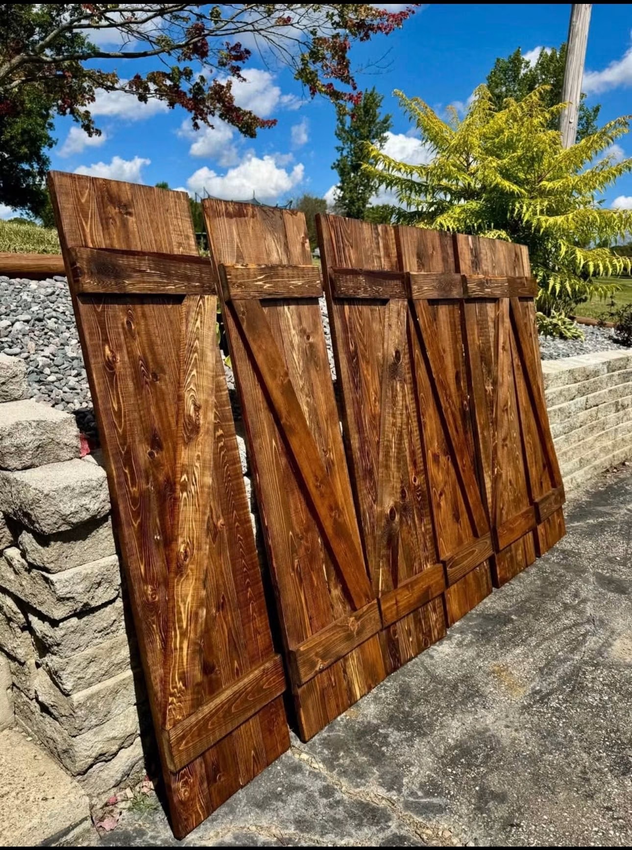 Custom wood shutters built by Catalyst Contractors